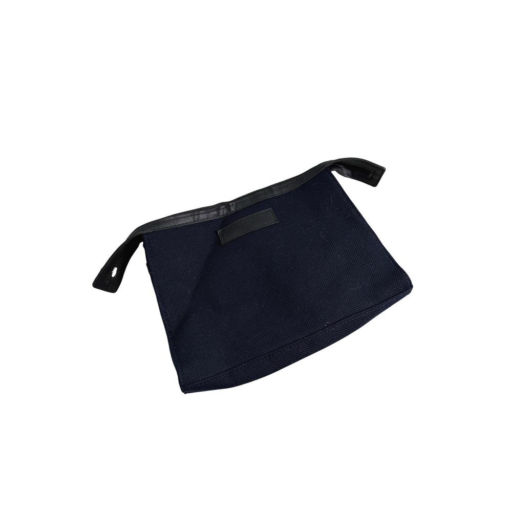 Giorgio Armani Fragrances Navy Blue Canvas Cosmetic Pouch Toiletry Bag‎ Travel